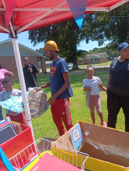 Attendees of the Woodland Community Back to School Bash.