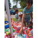 Kids getting snacks at the Murfreesboro Back to School Bash.