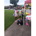 Kids outside at the Back to School bask for the Garysburg Community.